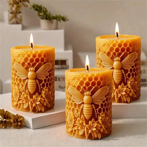 Honeycomb candle mold 3d - mold,