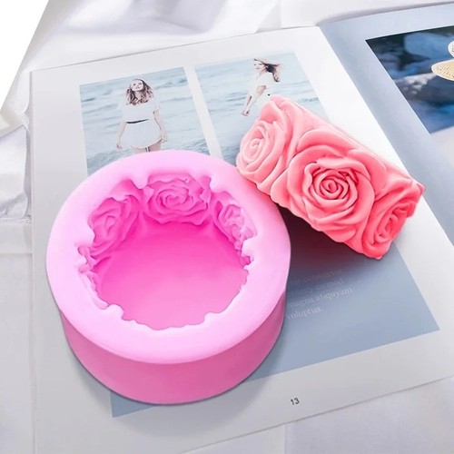 Soap mold rose - mold, 3d