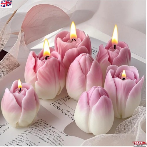 Silicone candle mold tulip - -,