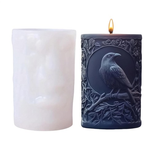 Sacred crow candle mold bird - sacred,