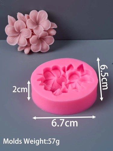 Flower silicone candle mold - silicone,