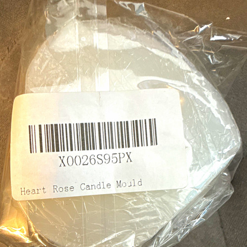 Heart rose silicone pillar - rose,