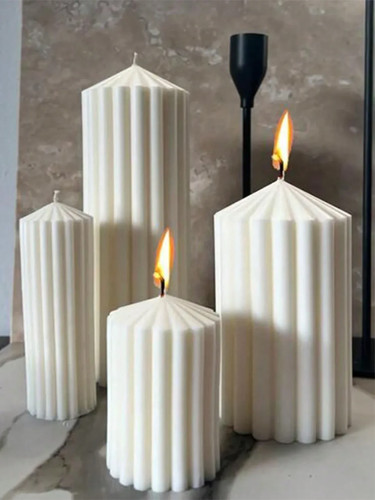 4pcs set striped - striped, cylinder