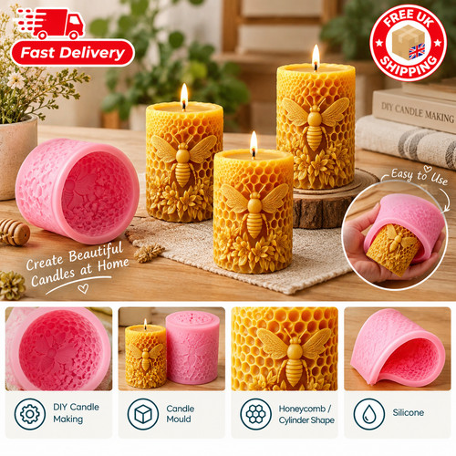 Bee honeycomb silicone - 3d,