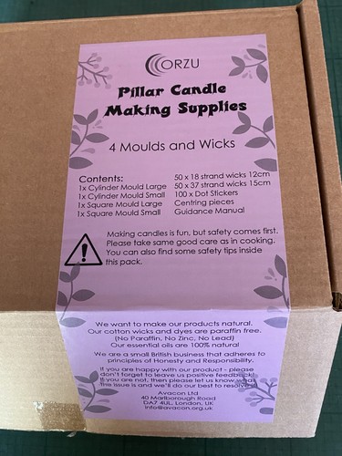 Orzu pillar candle making kit - orzu,