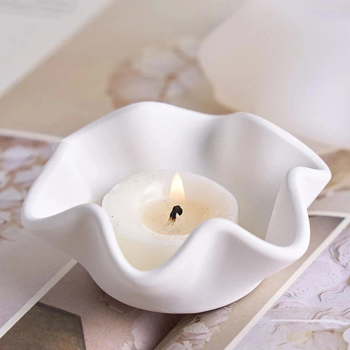Creative curved edge candle - creative,