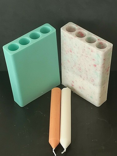 Tapered pillar candle mould - candle,
