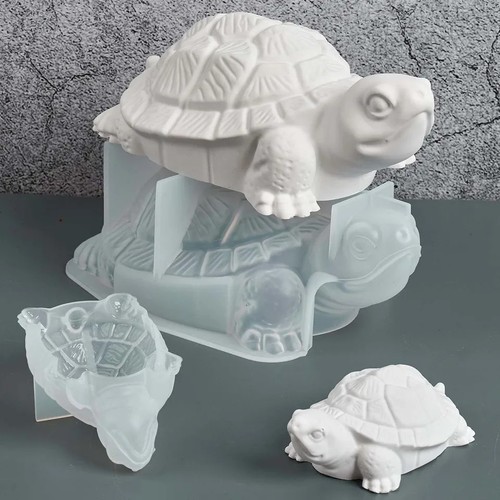 Turtle silicone mold candle - 3d,
