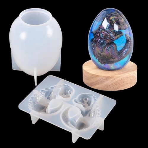 Dragon egg silicone mold - 3d,