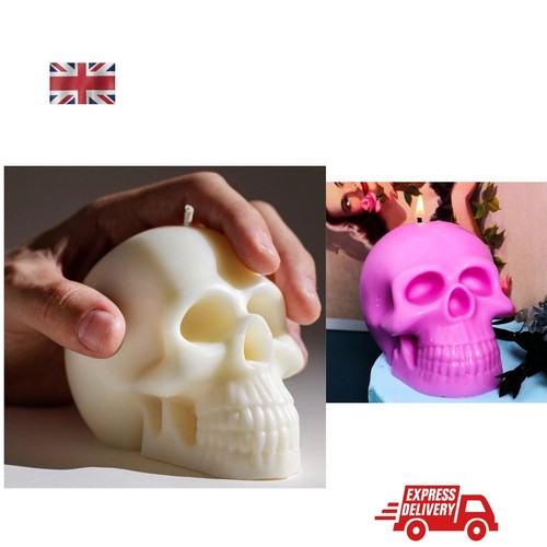 Candle mold skull design - candle, 3d