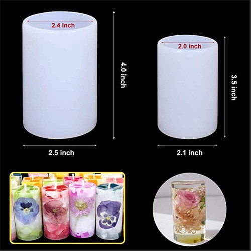 Pack pillar candle - 2, silicone
