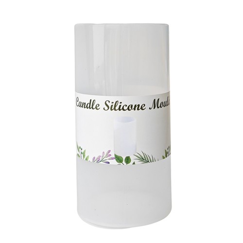 Candle silicone mould white - silicone,