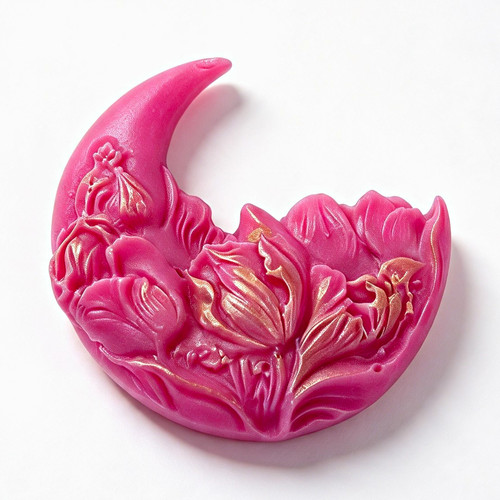Moon flower pattern - flower, silicone