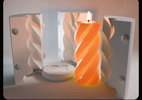 Twist spiral pillar - spiral,