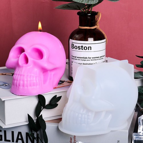 Candle mold skull - candle,