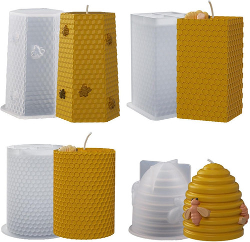 Pcs bee honeycomb candle - pcs,