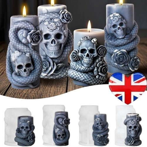 Diy rose skull snake scented - rose,